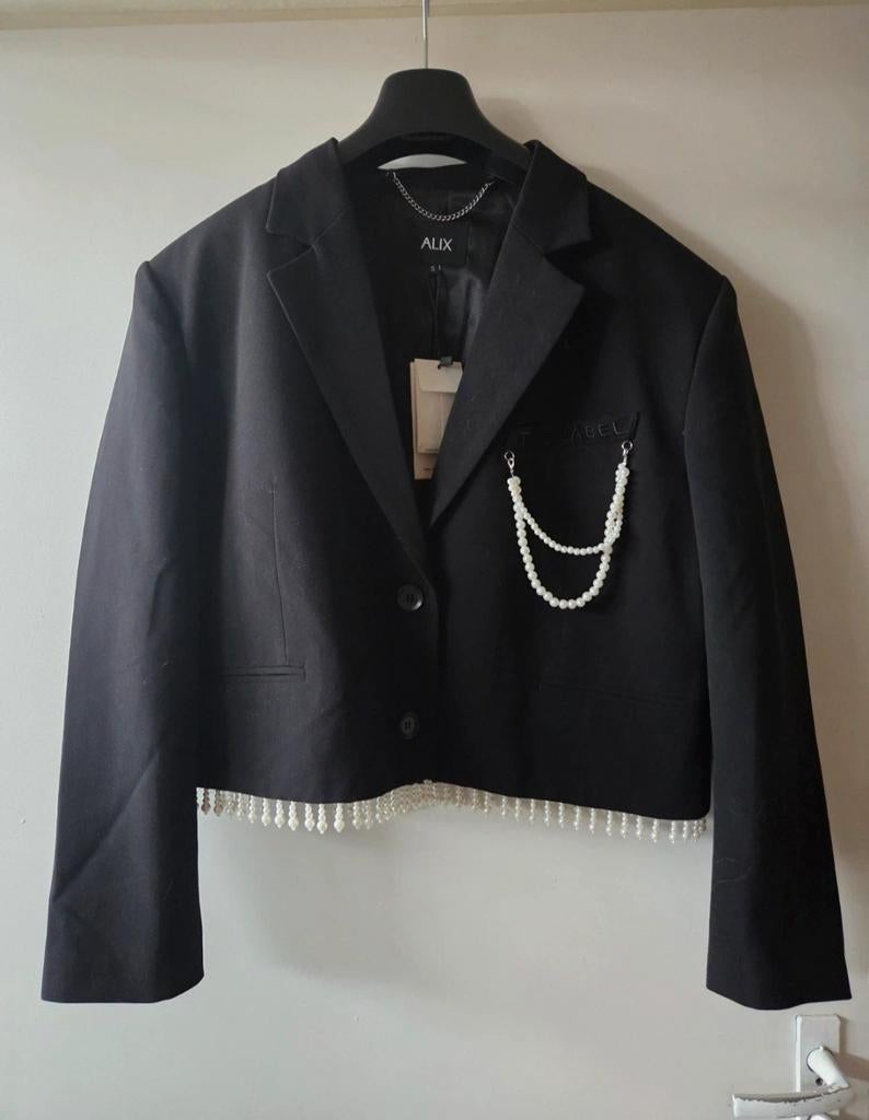Alix the Label Maat S Blazer - Nieuw, Kleding | Dames, Jasjes, Kostuums en Pakken, Alix the Label, Zwart, Ophalen of Verzenden