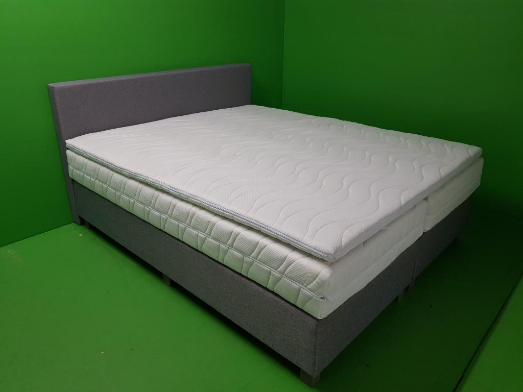 XXL BOXSPRING 2 m breed + topper en hoofdbord ook 210 / 220, Iboxz.nl, Overige maten, 200 cm, Verzenden