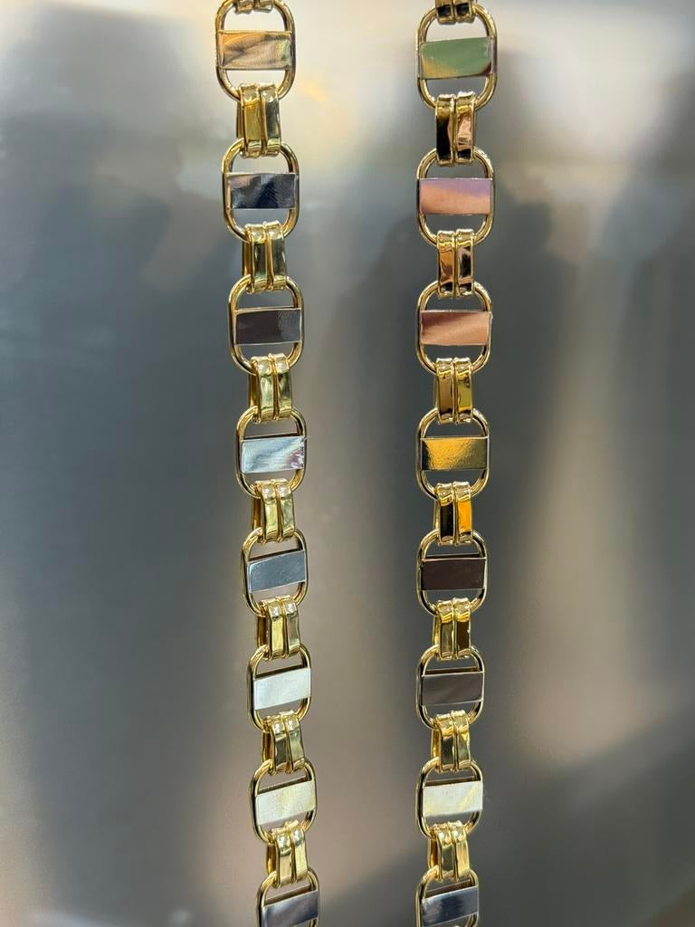 18KT Goud - 58.4 Gram - Ketting - PLATTE MAGNUM, Sieraden, Tassen en Uiterlijk, Ophalen, Nieuw, Goud, Goud