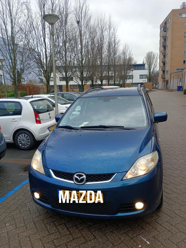 Mazda 5 1.8 2006 Blauw, Auto's, 1370 kg, 4 cilinders, Blauw, Origineel Nederlands