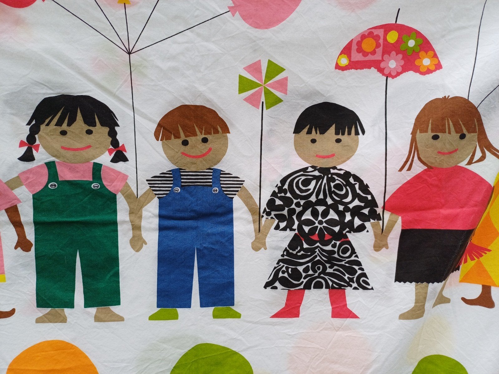 Lap stof scandinavian print kinderen, 120 cm of meer, Nieuw, Ophalen of Verzenden, Katoen