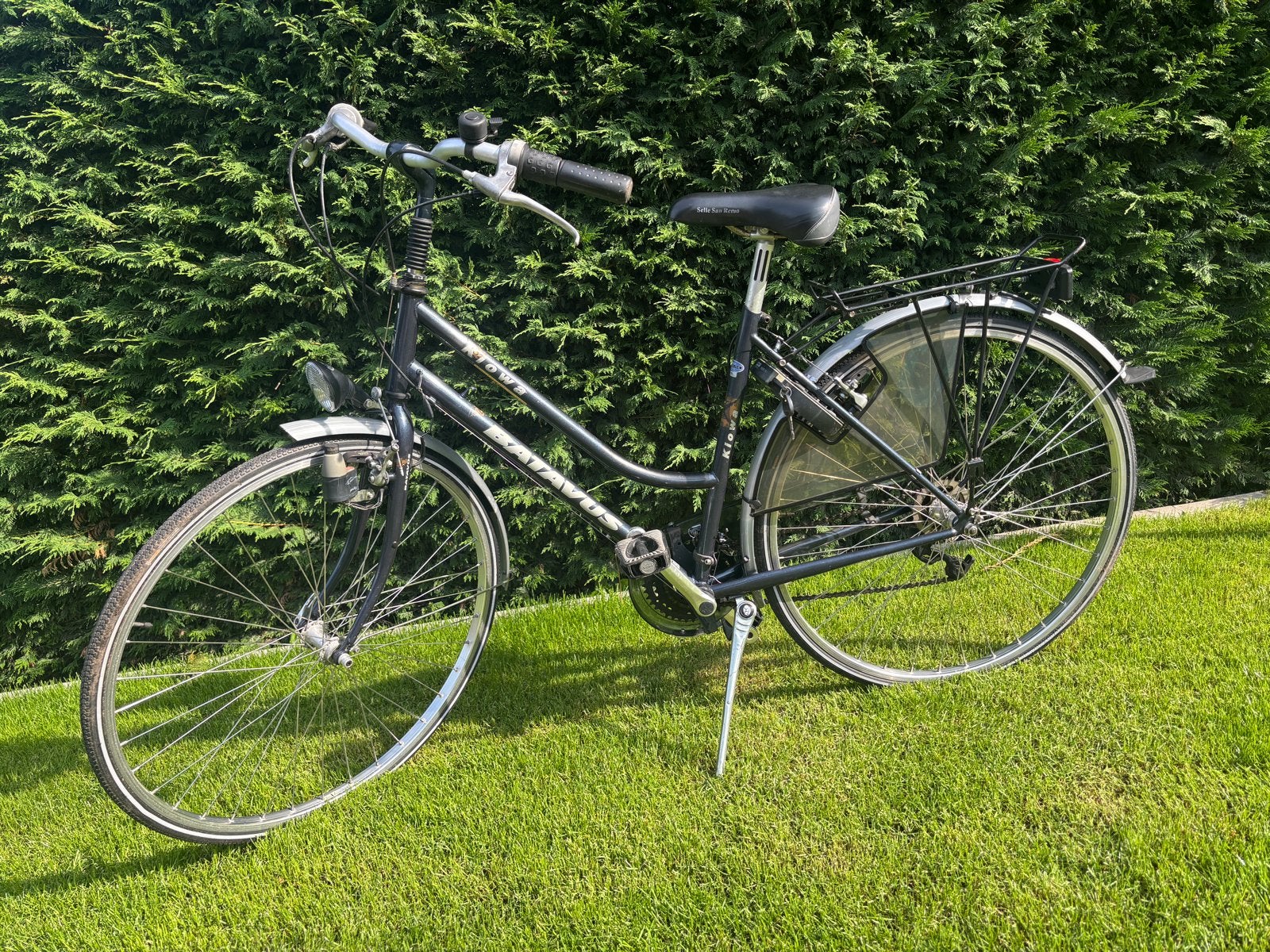 Batavus damesfiets met 21 versnellingen, Ophalen, Gebruikt, Velgrem, 47 tot 50 cm