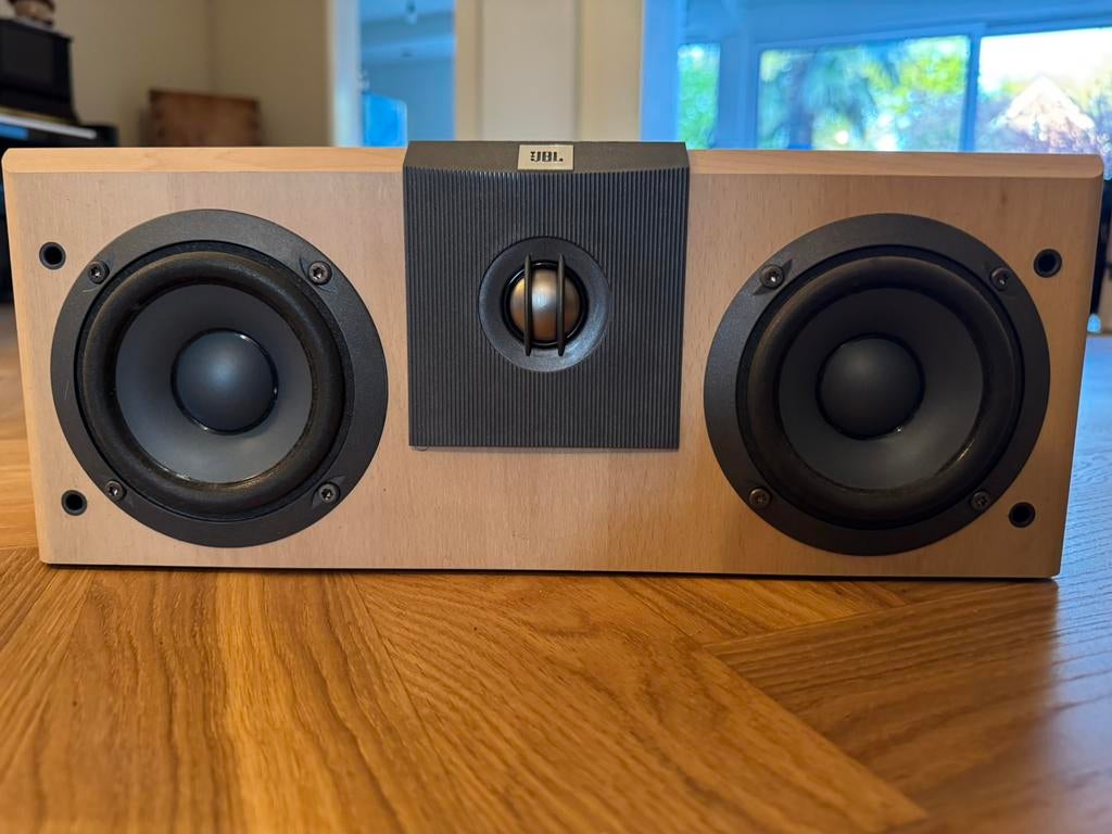 JBL center speaker, LX2000C, licht eiken, JBL, Ophalen of Verzenden, Zo goed als nieuw, 60 tot 120 watt