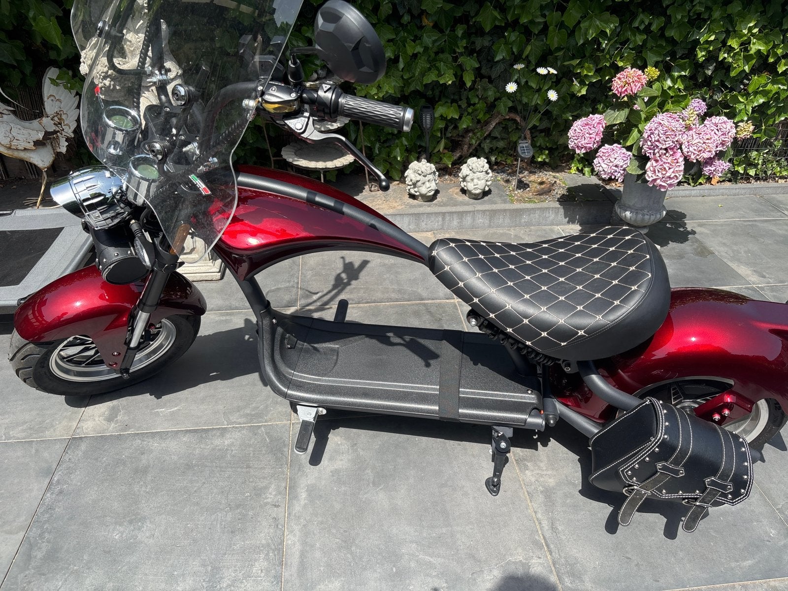 E shopper M1p wine red, Fietsen en Brommers, Ophalen, Zo goed als nieuw, Elektrisch