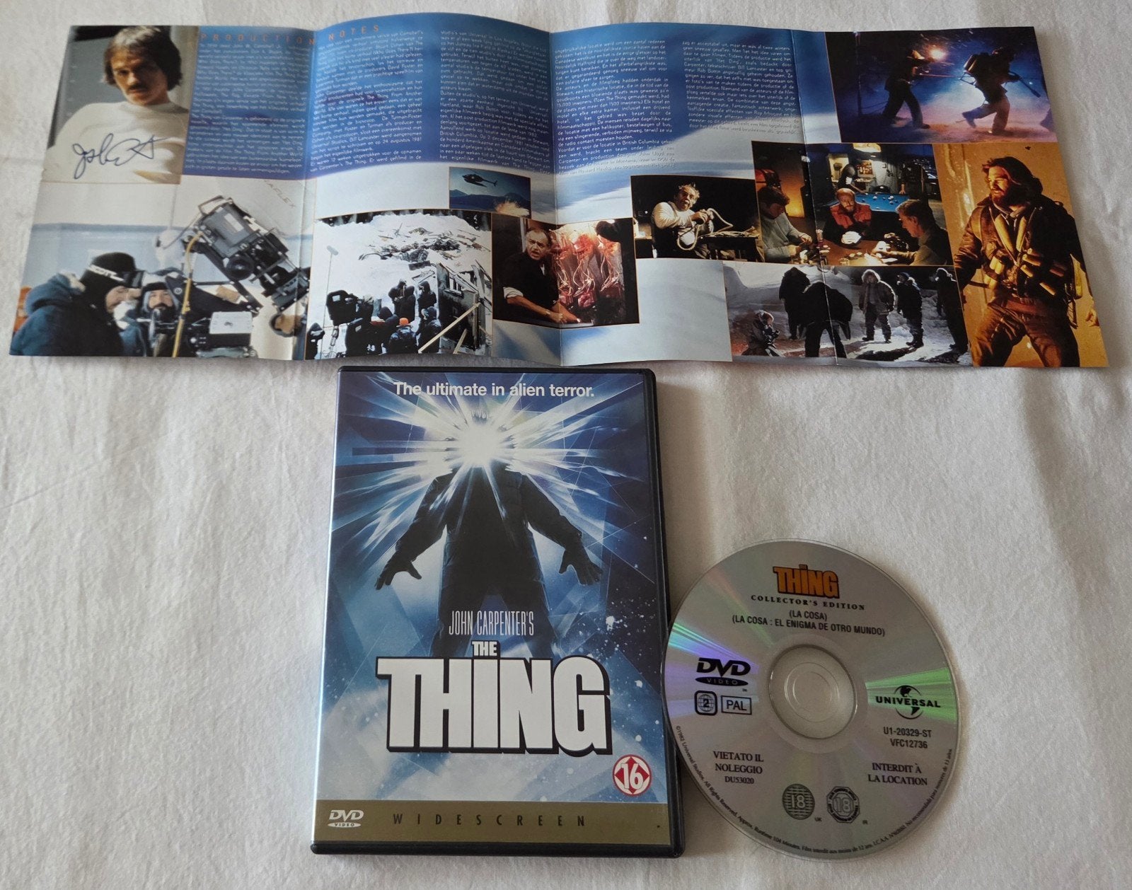 John Carpenter The Thing WIDESCREEN Dvd Horror/SciFi, Vanaf 16 jaar, Ophalen of Verzenden, Zo goed als nieuw, Slasher
