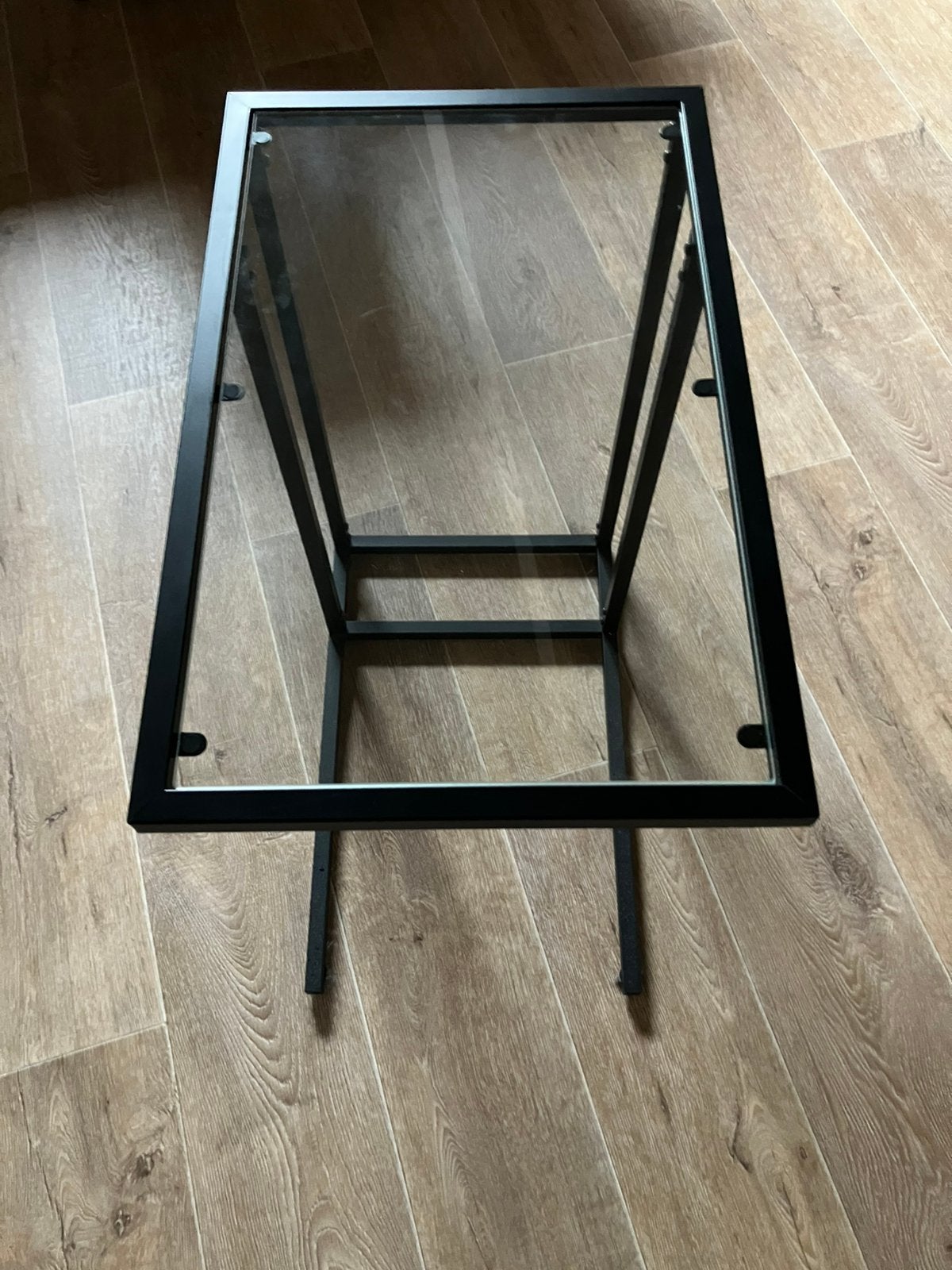 Glazen ikea tafels (salontafel en bijzettafel), Minder dan 55 cm, Gebruikt, Glas, Rechthoekig