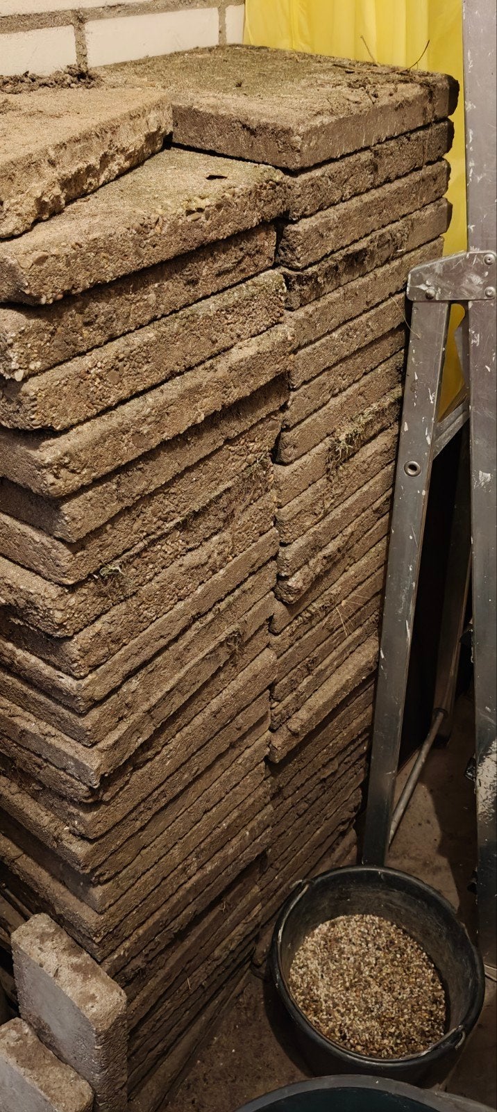 Gebruikte terrastegels, beton, ca. 6m2, Ophalen, Gebruikt, Beton, Terrastegels