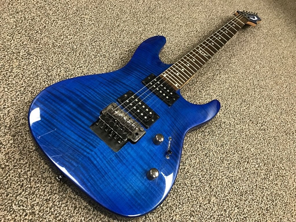 Dean C350F Superstrat Blue