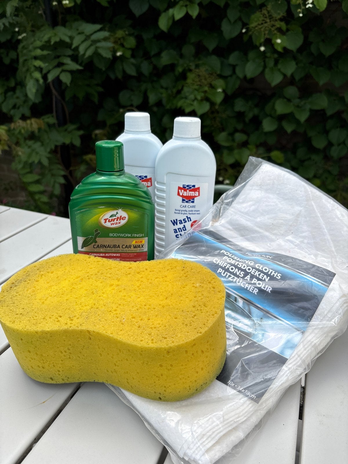 Auto schoonmaakset: wax, shampoo, spons en doeken, Ophalen of Verzenden, Nieuw