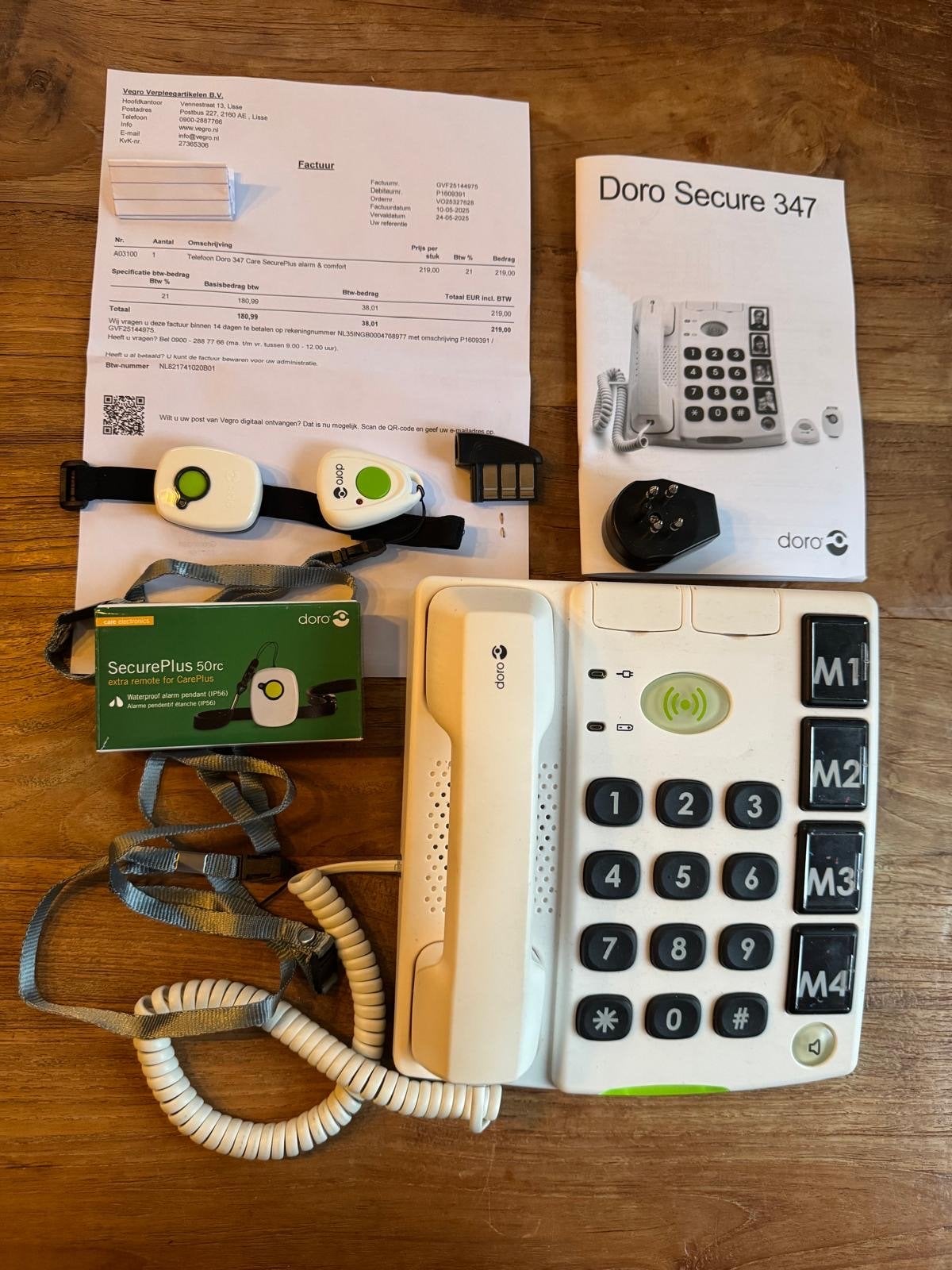 Doro Secure 347 seniorentelefoon met alarmfunctie, Ophalen of Verzenden, Zo goed als nieuw