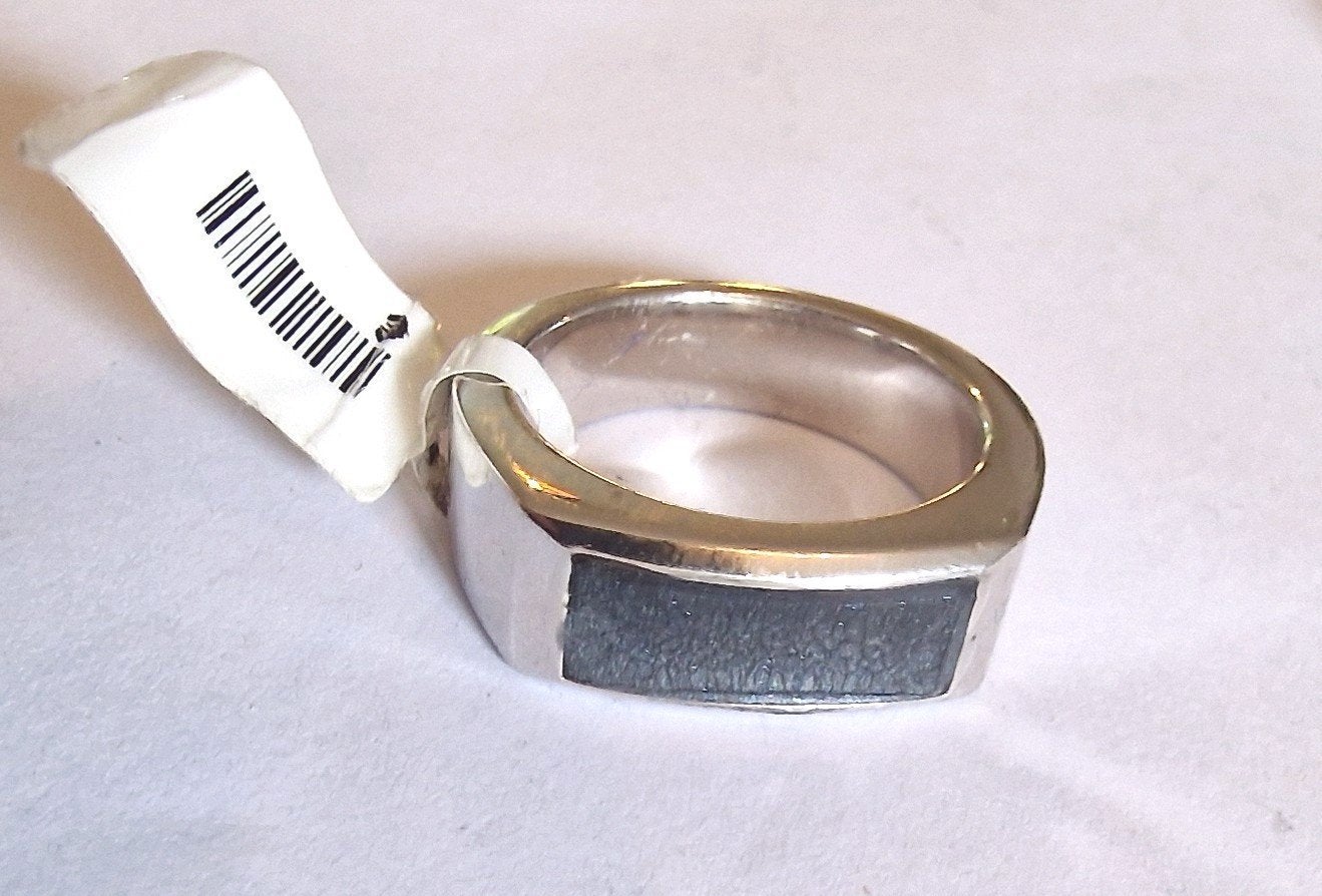 Nieuwe zilveren zegelring. See you 925, 20 of groter, Heer, Nieuw, Ophalen of Verzenden