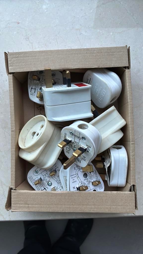 ‘Engelse’ stekkers, Doe-het-zelf en Verbouw, Elektra en Kabels, Ophalen of Verzenden, Nieuw, Stekker