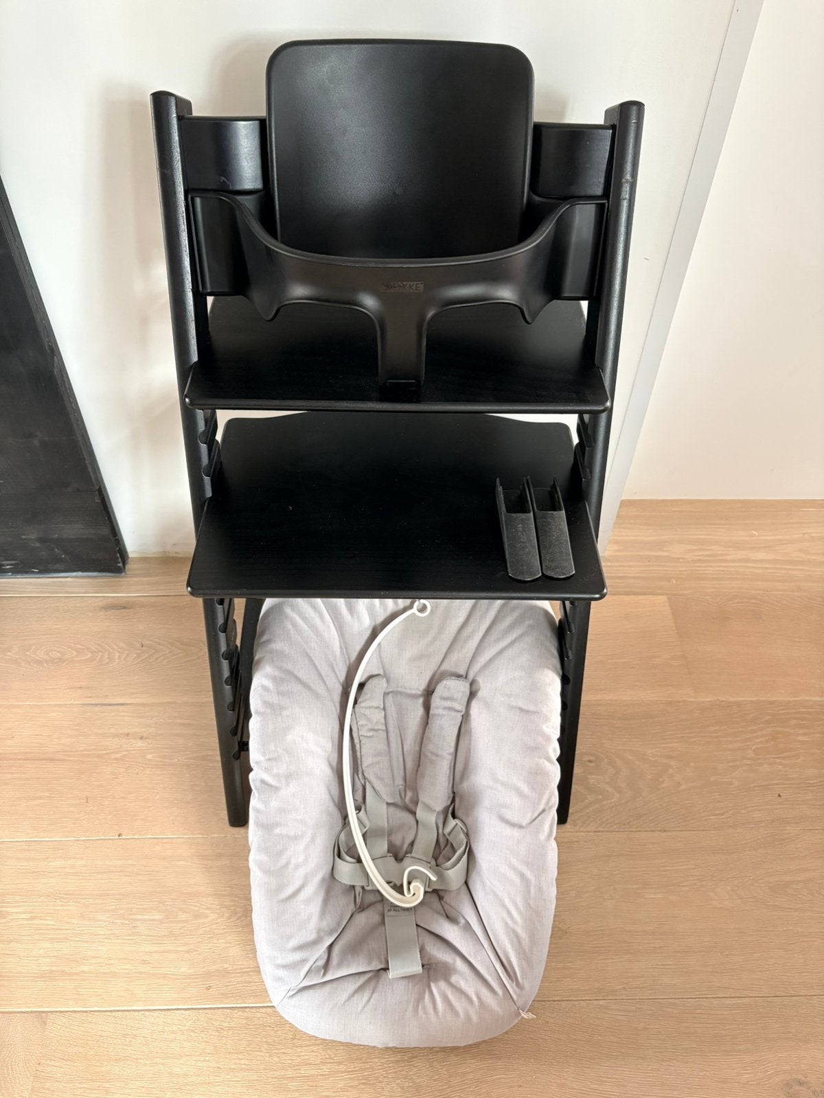 Stokke Tripp Trapp met Newbornset, Kinderen en Baby's, Kinderstoelen, Ophalen, Zo goed als nieuw, Meegroeistoel
