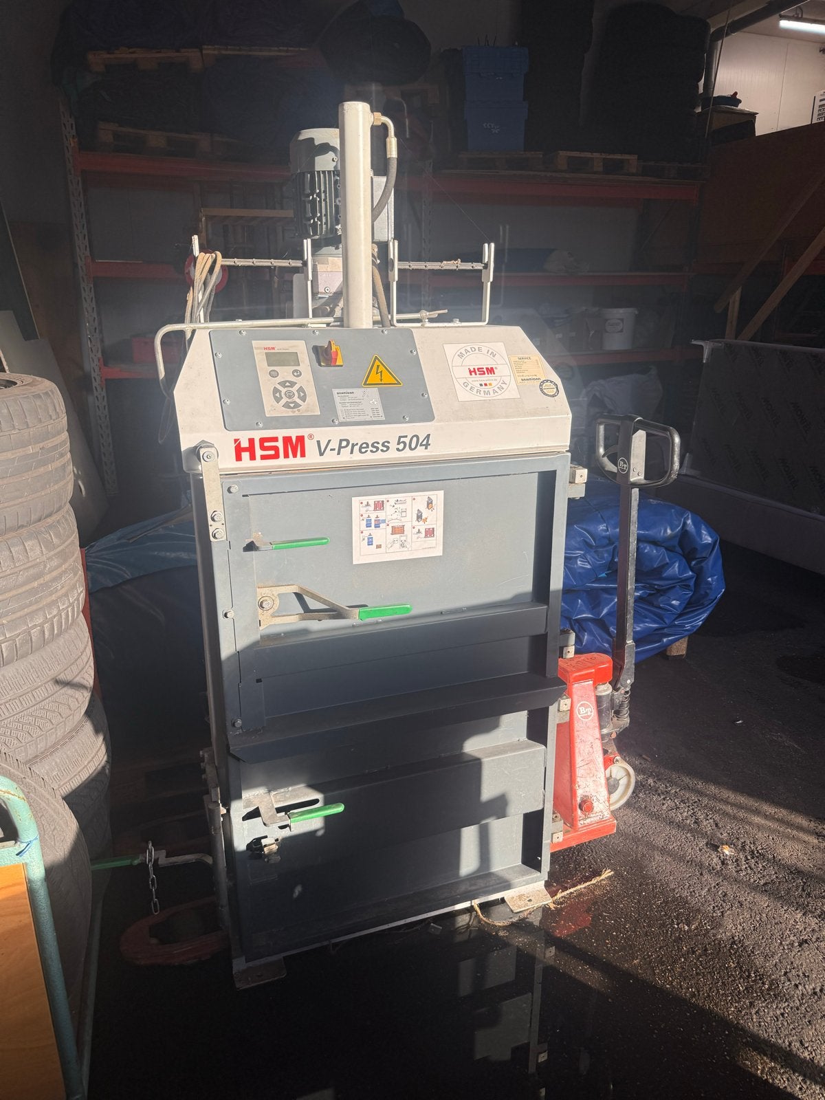 HSM V-Press 504 verticale balenpers voor papier en karton, Ophalen of Verzenden