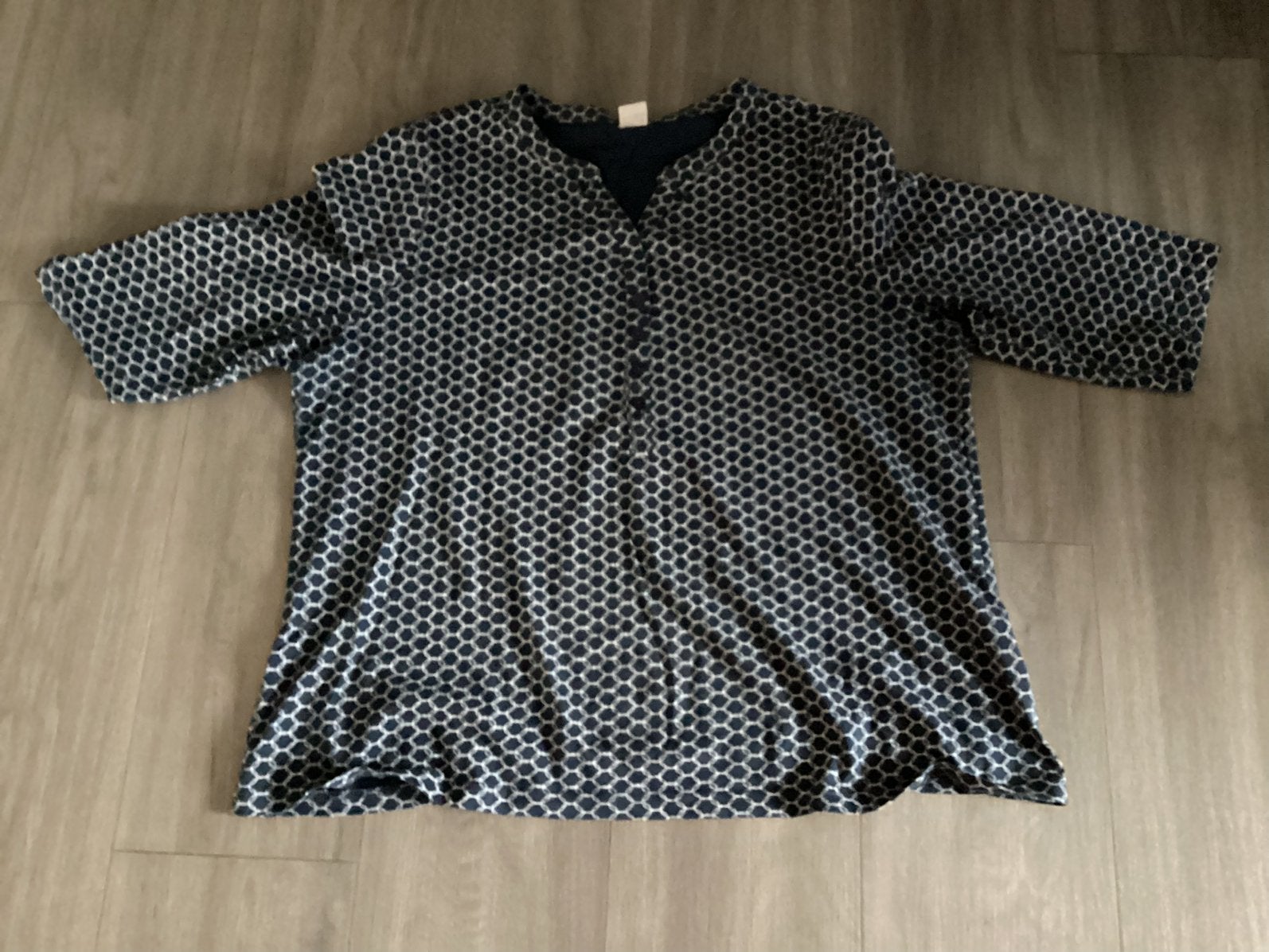 Blouse. Maat 46. Driekwart mouw. Blauw GRATIS. OPHALEN, Kleding | Dames, Blouses en Tunieken, Ophalen, Gedragen, Blauw