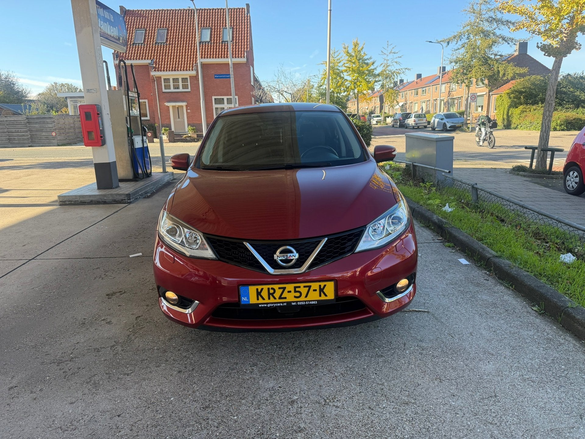 Nissan Pulsar 1.2 DIG-T Business AUTOMAAT-NAVI-CAMERA-LEER-C, Auto's, Euro 5, Gebruikt, 4 cilinders, 116 pk