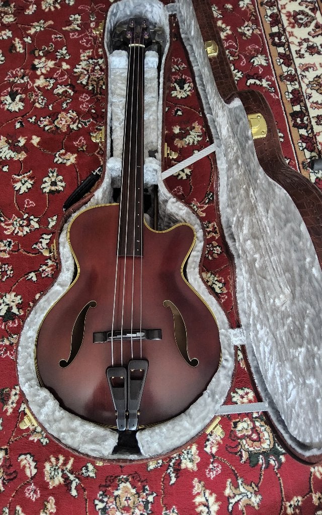 Takamine B10 akoestische ( contra ) bas gitaar, Ophalen, Gebruikt, Semi-akoestisch, Fretloos