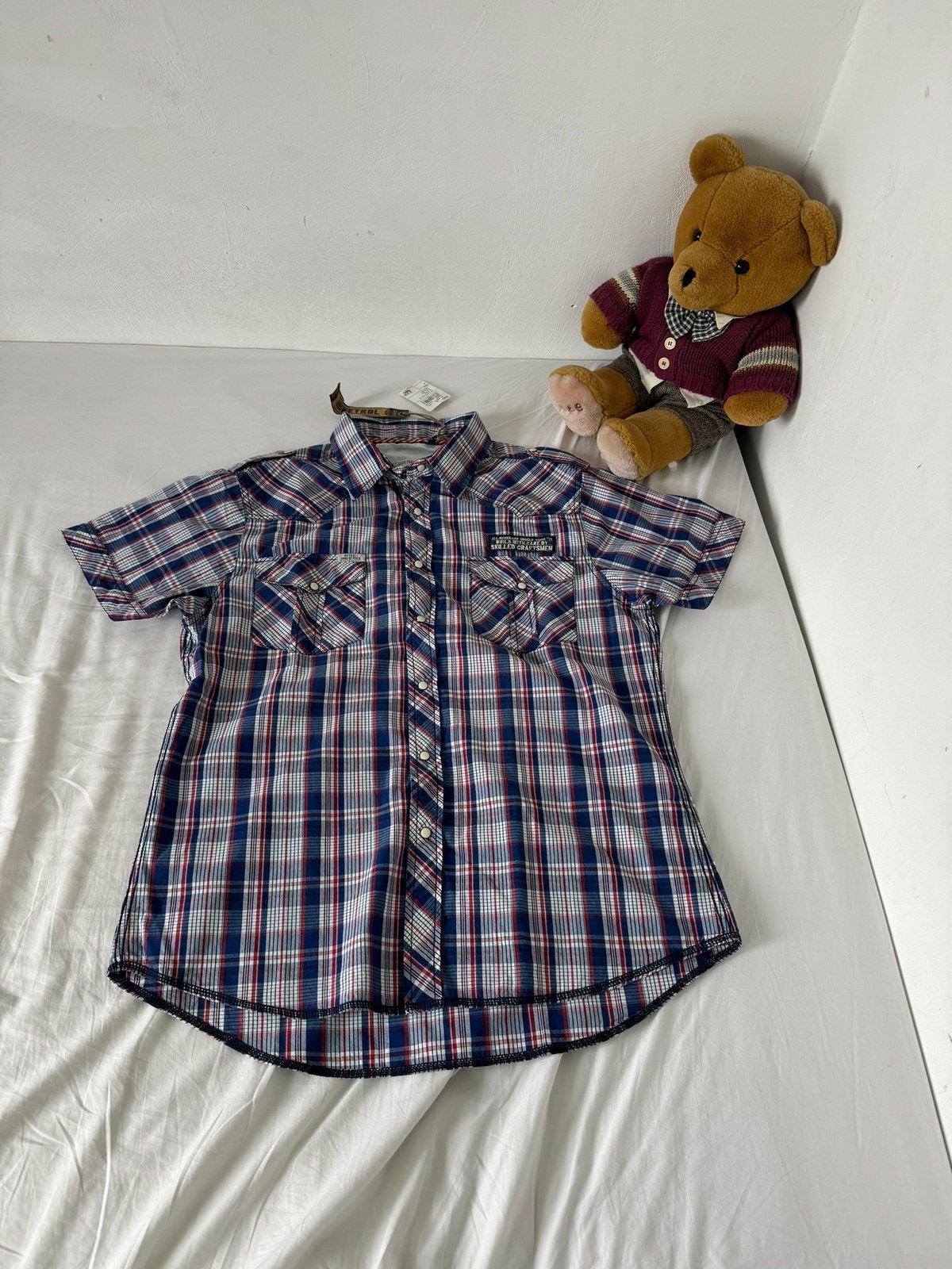 Nieuw Petrol Industries short sleeve overhemd, Ophalen of Verzenden, Nieuw, Meerkleurig, Halswijdte 43/44 (XL)