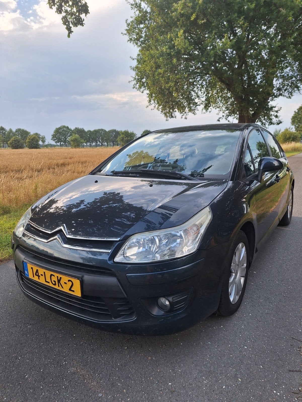 Citroën C4 1.6 VTI Berline 2010 Blauw, Voorwielaandrijving, Zwart, 4 cilinders, 1545 kg