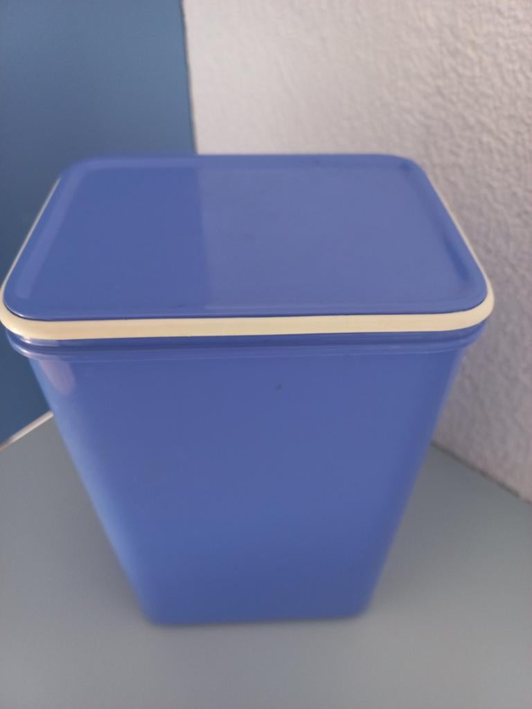 Douwe Egberts Mepal voorraadbus, Blauw, Kunststof, Ophalen of Verzenden, Zo goed als nieuw