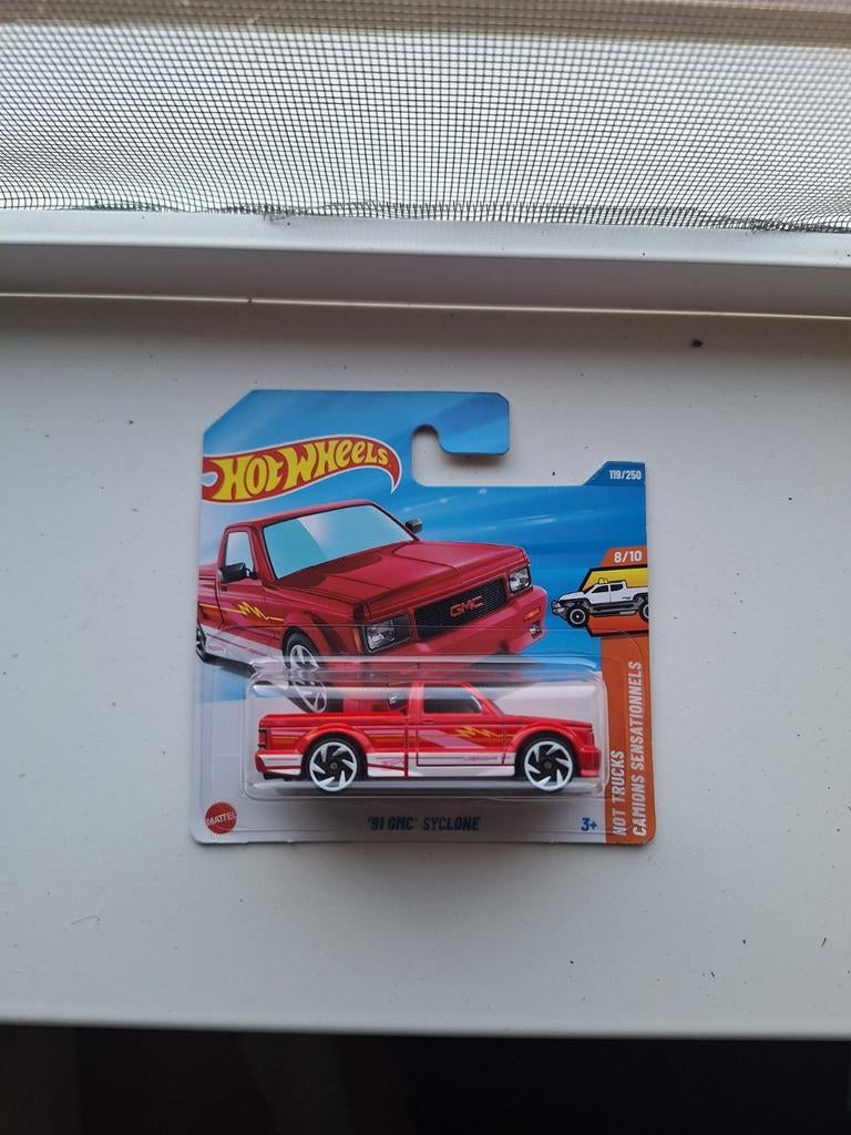 Hot Wheels '91 GMC Syclone - Nieuw in verpakking, Overige merken, 1:50 of kleiner, Auto, Nieuw