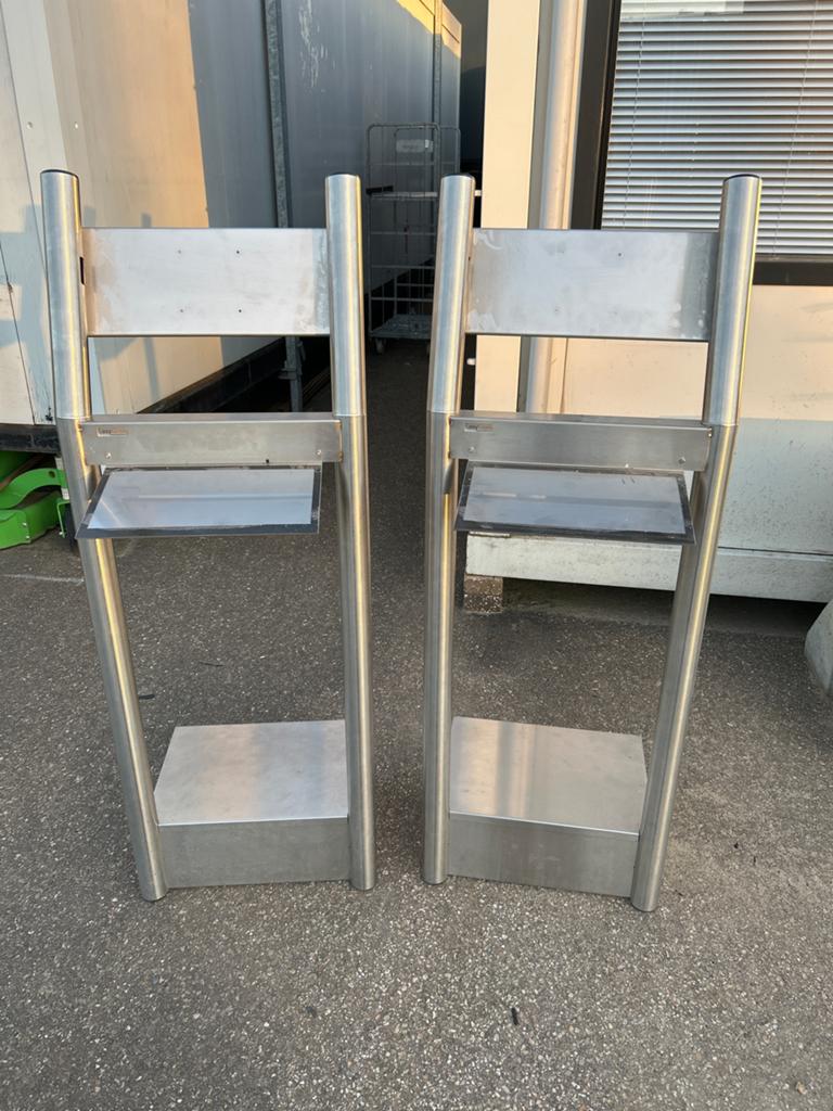 RVS Informatiezuilen / Displaystandaards (2 stuks), Ophalen of Verzenden