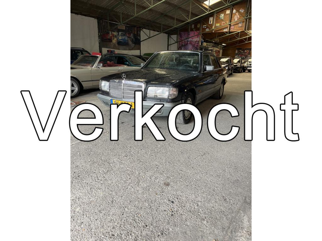 Mercedes-Benz S-Klasse Belastingvrij is 280se op kenteken ma, Auto's, Achterwielaandrijving, Gebruikt, 179 pk, Zwart