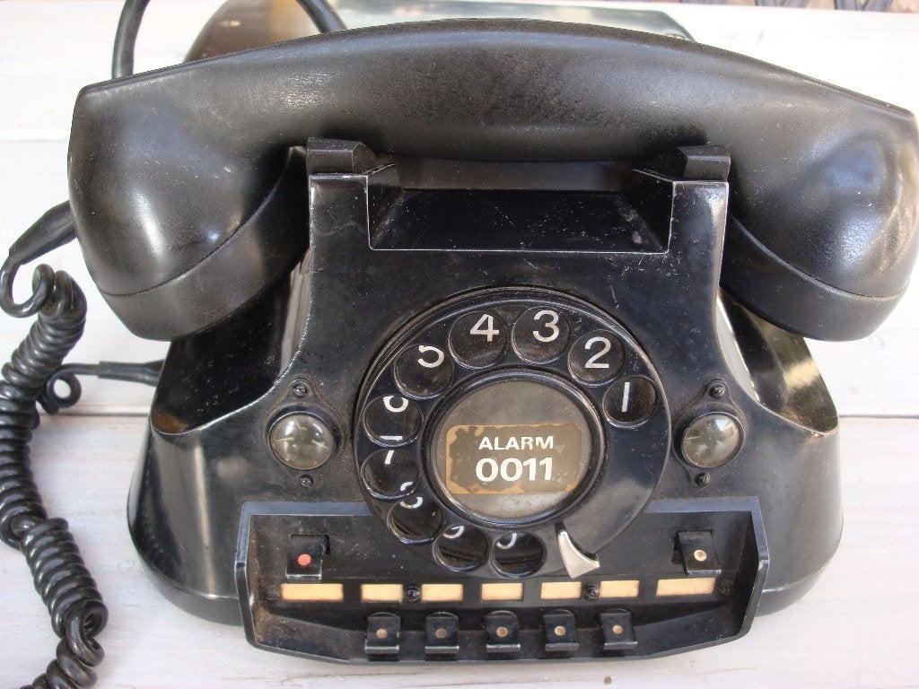 Nostalgisch PTT kantoor telefoontoestel uit de jaren 50., Ophalen, Gebruikt