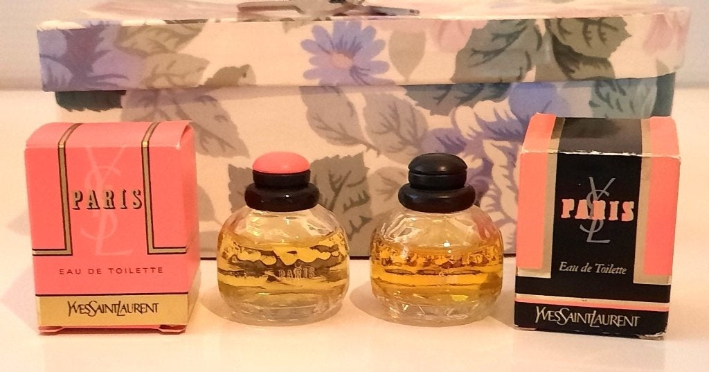 Parfum miniaturen Yves Saint Laurent - Paris, Verzamelen, Parfumverzamelingen, Verzenden, Zo goed als nieuw, Miniatuur, Gevuld