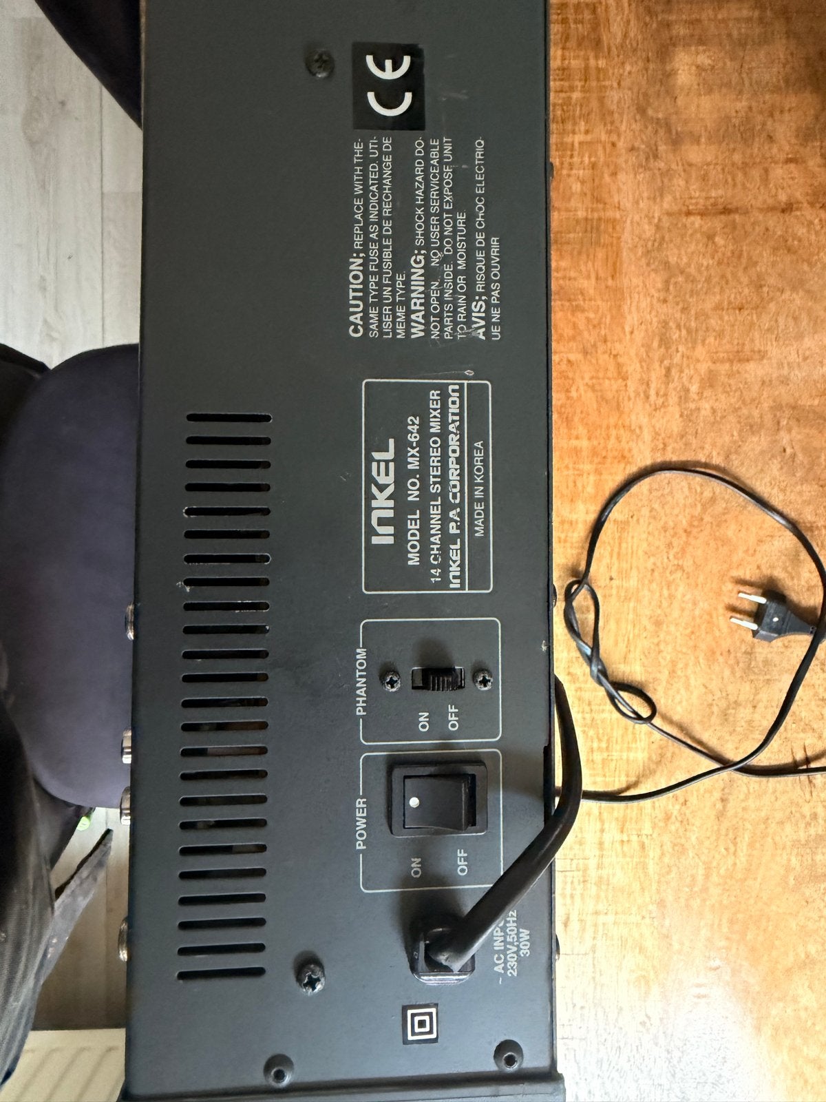 Inkel MX-642 14-kanaals Stereo Mixer, Ophalen, Gebruikt, 10 tot 20 kanalen, Microfooningang