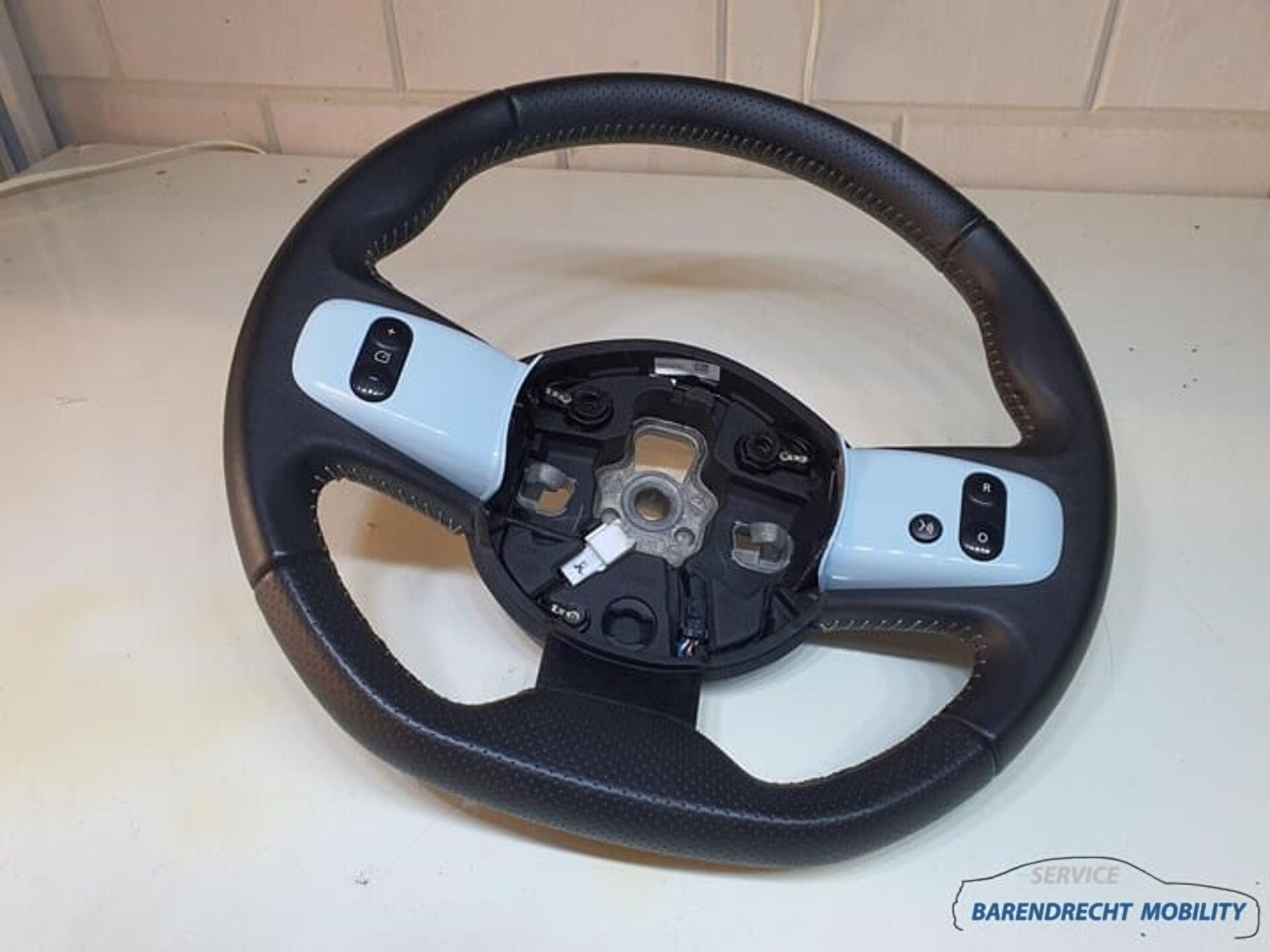 Stuurwiel Renault Twingo III 3 leer leder zwart blauw geperf, Renault Group, Gebruikt, Contact.group@renault.com, Renault