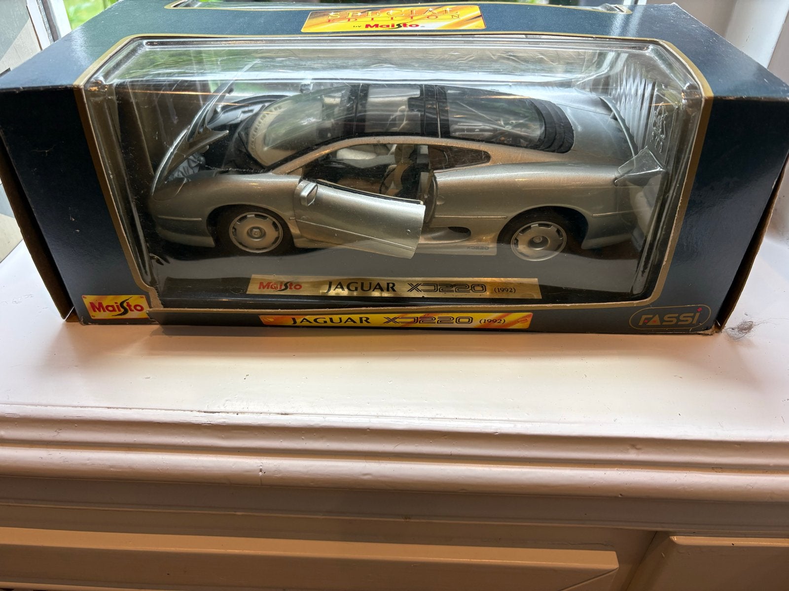 Jaguar XJ220 1:18 schaalmodel van Maisto, Hobby en Vrije tijd, Modelauto's | 1:18, Ophalen of Verzenden, Nieuw, Auto, Maisto