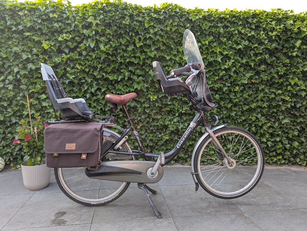 Gazelle bloom moederfiets, Fietsen en Brommers, Fietsen | Dames | Moederfietsen, Ophalen, 2 zitjes, Gebruikt, Gazelle