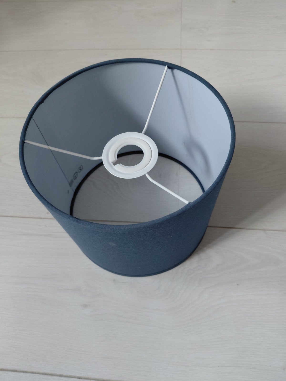 Blauwe lampen kap 20 cm, Blauw, Rond, Ophalen of Verzenden, Zo goed als nieuw