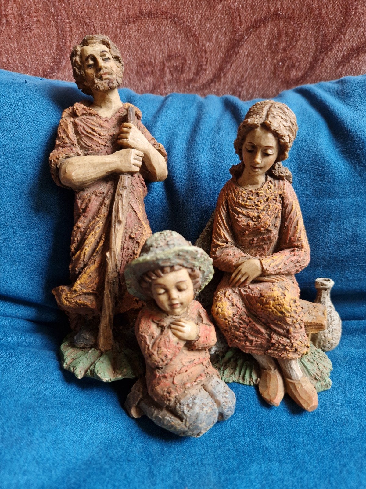 Beeldje Heilige Familie - Jozef, Maria en Jezus, Ophalen of Verzenden, Gebruikt