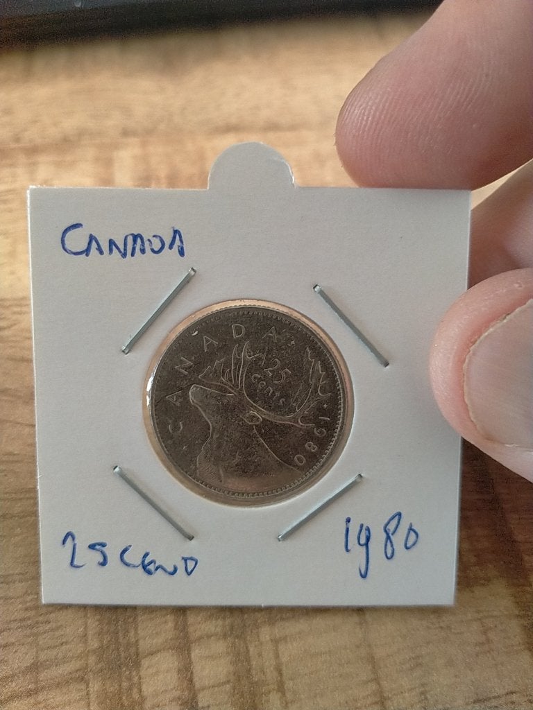 Canada 25 Cent 1980, Verzenden, Noord-Amerika, Losse munt