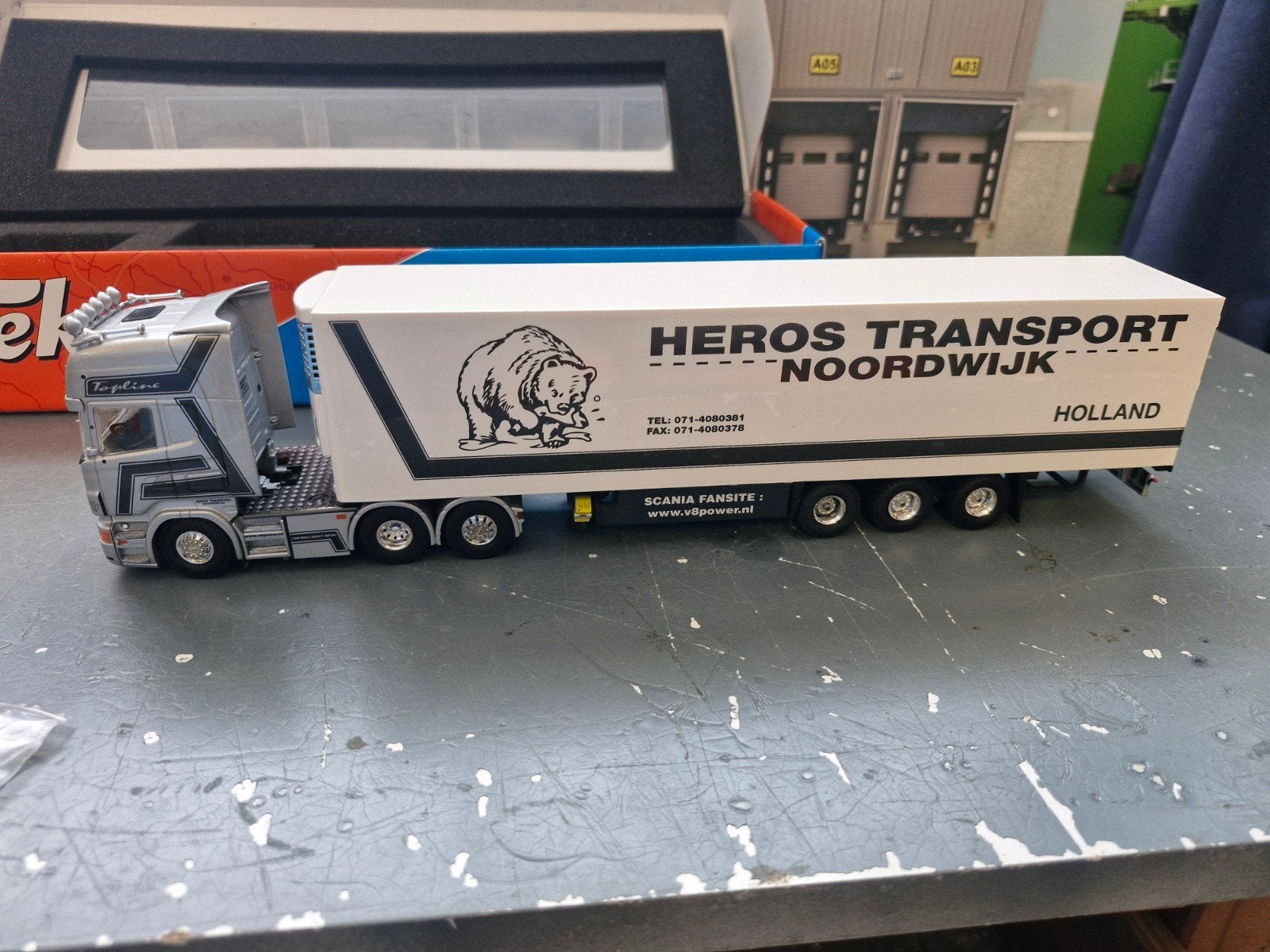 scania met koeltrailer tekno van heros transport, Ophalen of Verzenden, Nieuw, Bus of Vrachtwagen, Tekno