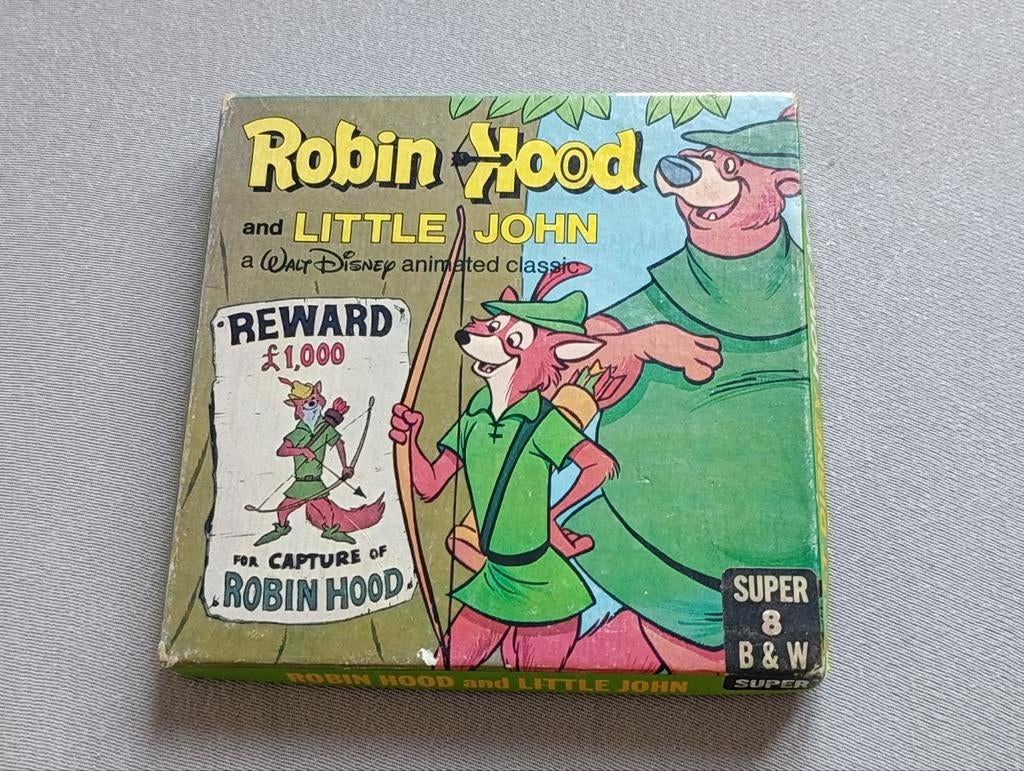 Walt Disney's Robin Hood 8mm film - Zeldzame klassieker, Audio, Tv en Foto, Filmrollen, Ophalen of Verzenden, 8mm film