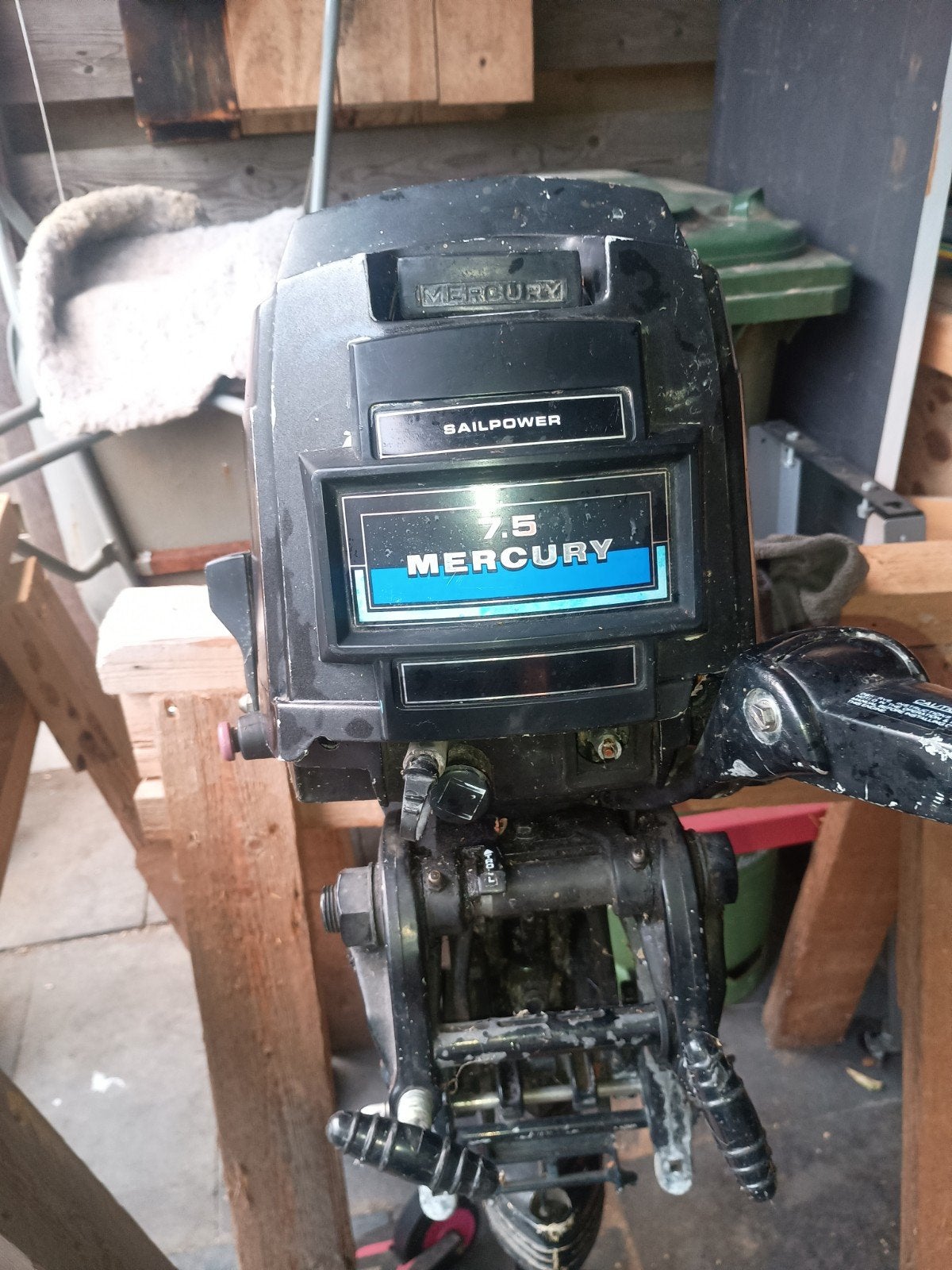 Mercury Buitenboordmotor 7,5 PK Langstaart Saildrive, Ophalen, Gebruikt, Benzine, 5 tot 10 pk