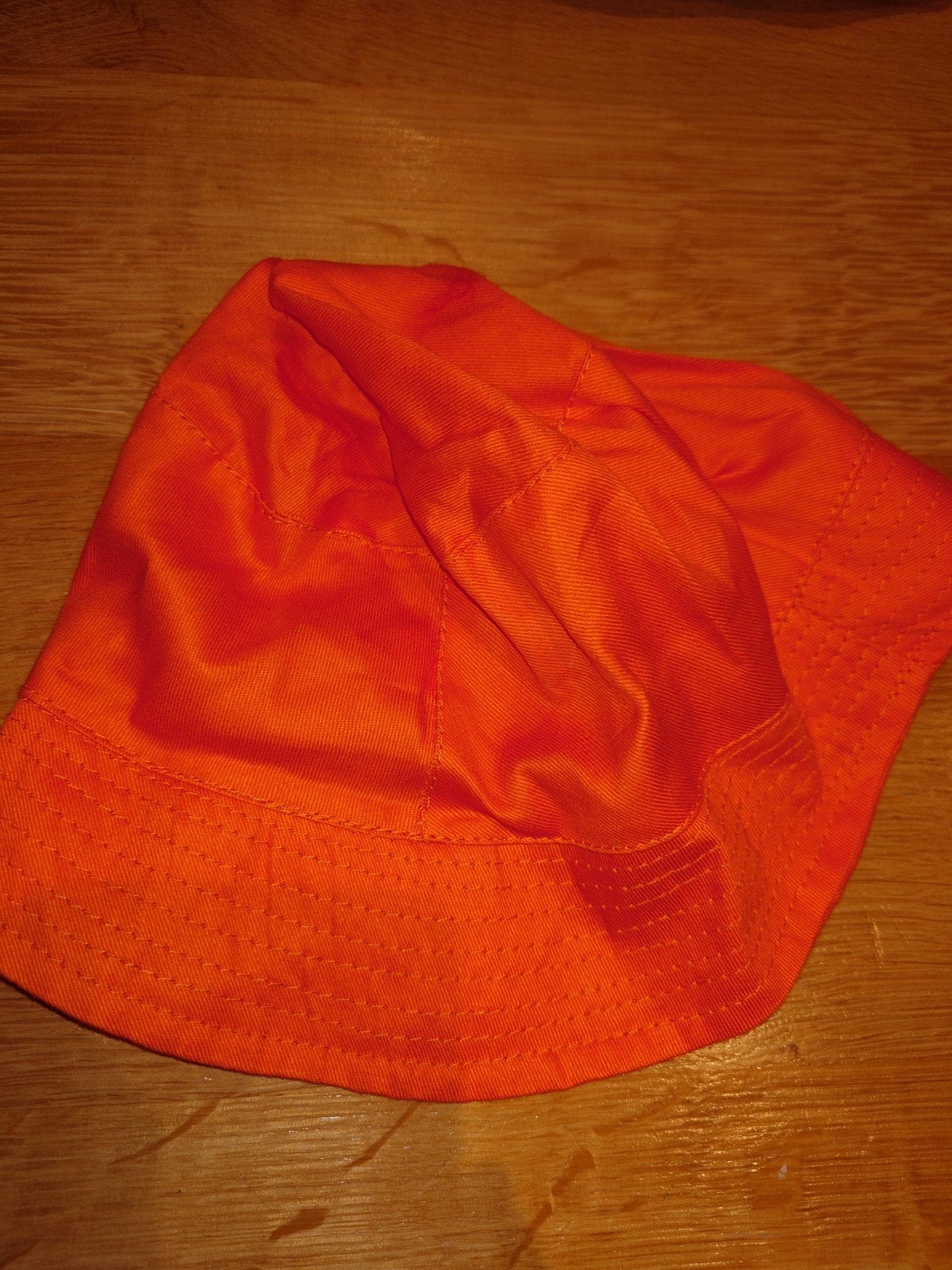 Oranje Vitelia Hoedje / Pet van Stof heren of Dames kind, Vitellia, Hoed, Gedragen, One size fits all