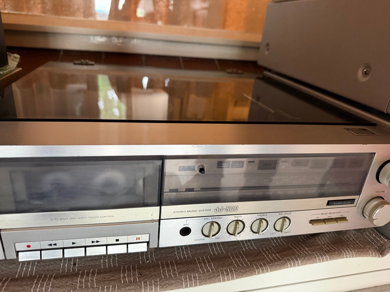 Sony JJ-500 Platenspeler-Cassettedeck kapot, Gebruikt, Automatisch, Ophalen of Verzenden, Platenspeler