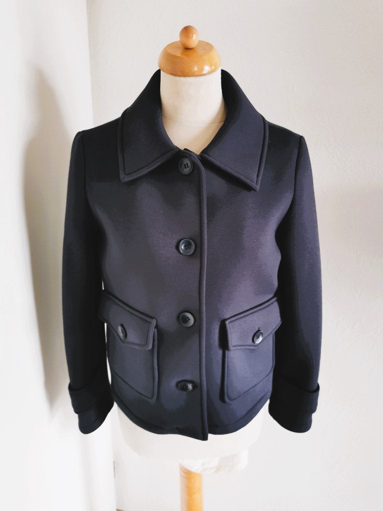 New Collections donkerblauw nieuw jasje maat L, Ophalen of Verzenden, Nieuw, Maat 38/40 (M), Blauw