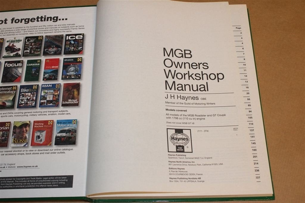 MGB Roadster & GT — Haynes Werkplaatshandboek [1962-1980], Ophalen of Verzenden