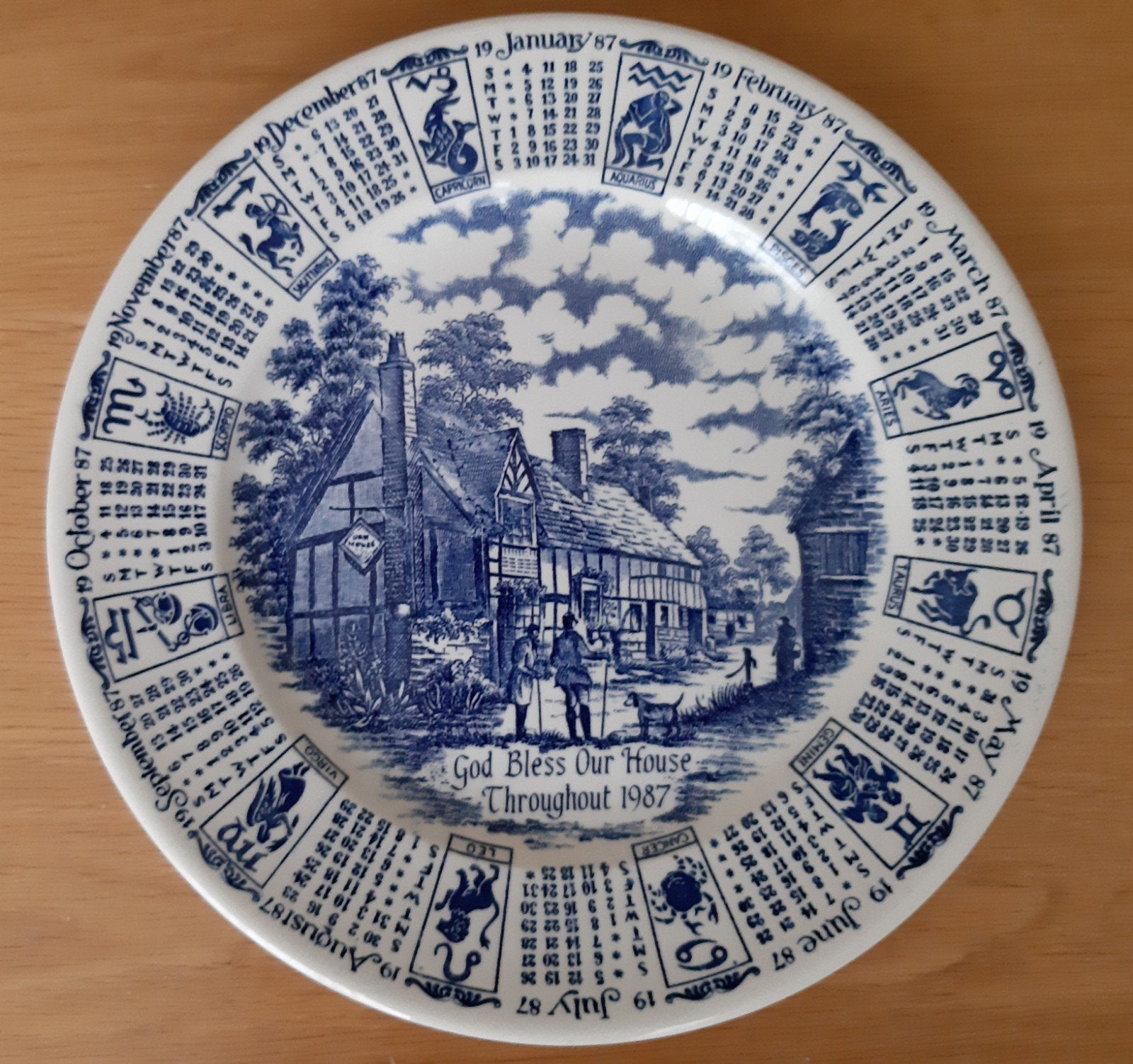 EIT Porseleinen Bord 1987 Zodiac - Nieuwstaat, Ophalen of Verzenden
