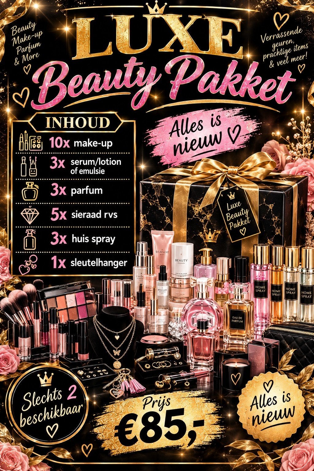 Luxe Beauty Pakket - Alles Nieuw! Make-up, Parfum & Meer, Ophalen of Verzenden, Nieuw