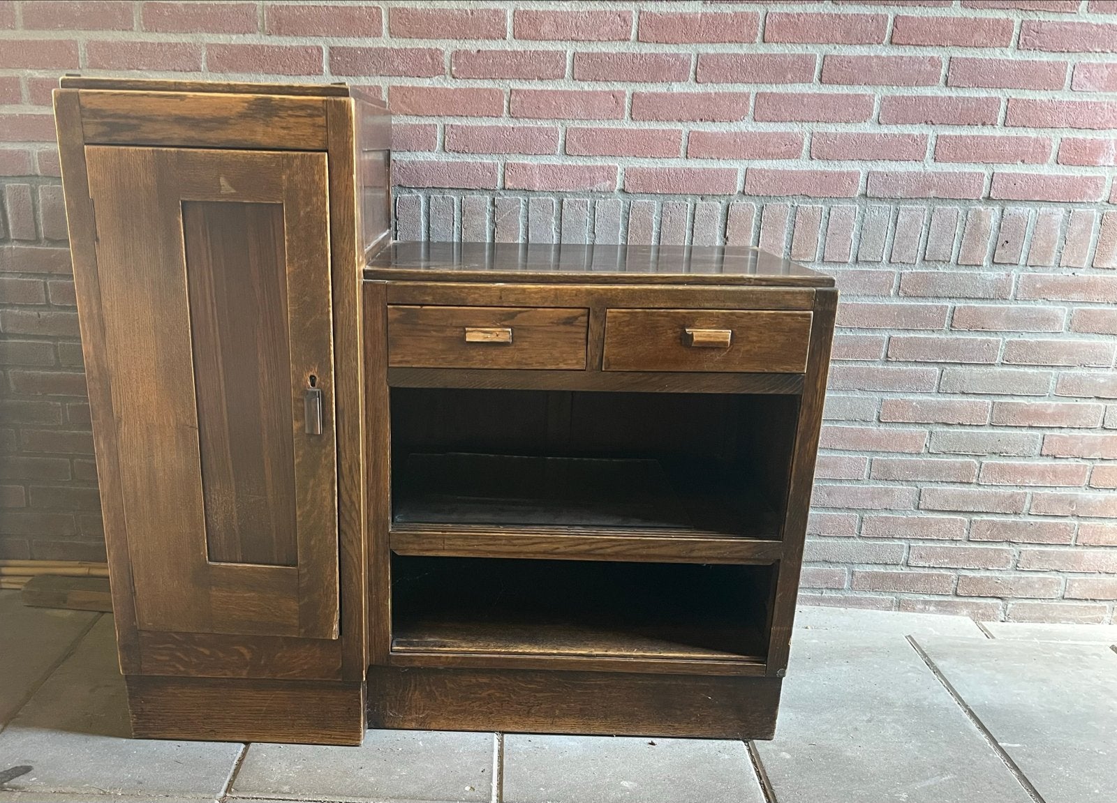 Theemeubel Amsterdamse school, Antiek en Kunst, Antiek | Meubels | Kasten, Ophalen