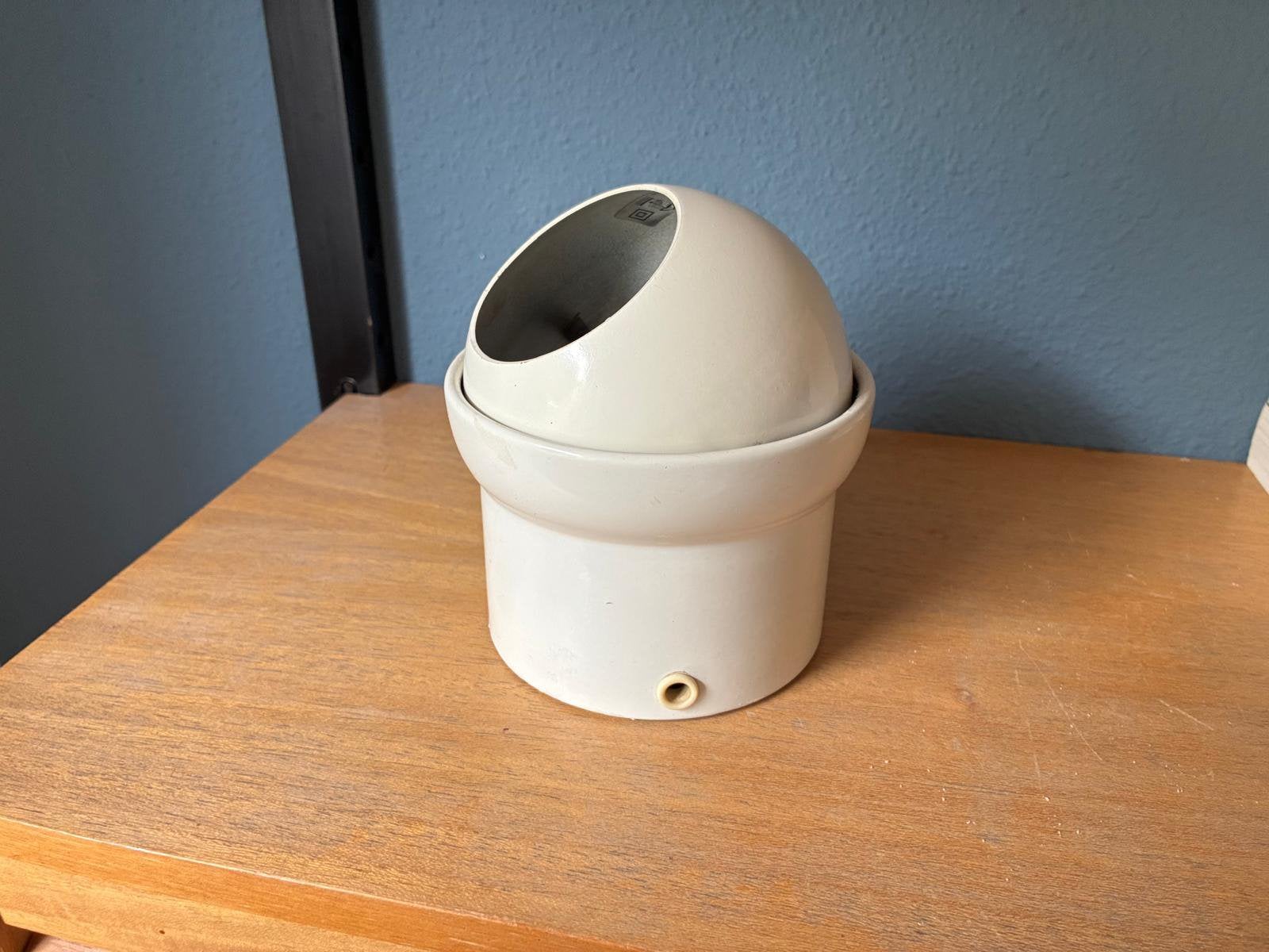 Hiemstra Evolux eye ball tafellamp, Overige typen, Gebruikt, Vintage, Wit