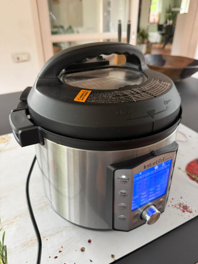 Instant Pot Duo Crisp + Air Fryer - Zo goed als nieuw, Witgoed en Apparatuur, Slowcookers, Ophalen of Verzenden, Zo goed als nieuw