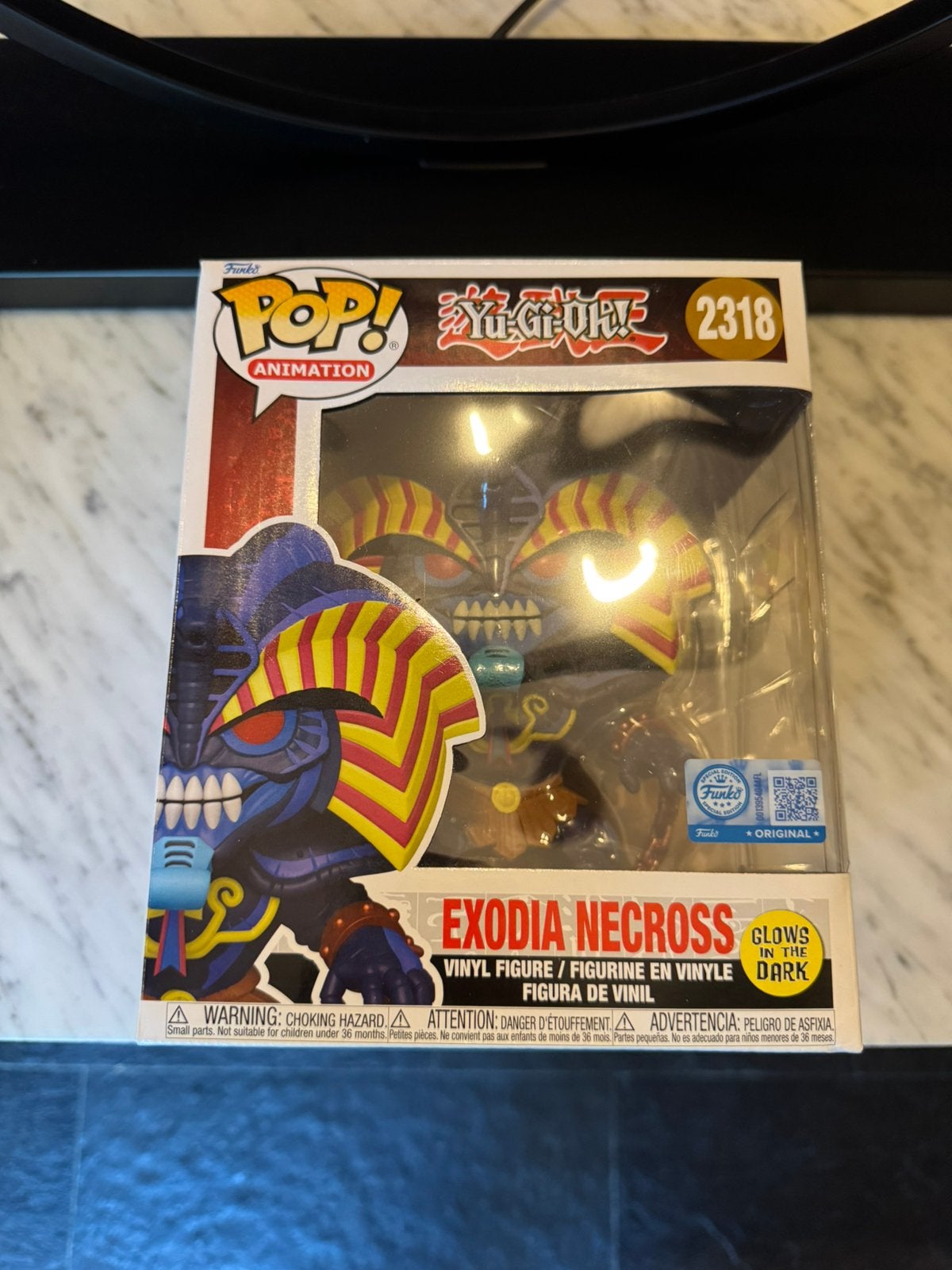 Funko Pop! Yu-Gi-Oh! – Exodia Necross (GitD & 6,5 inch), Ophalen of Verzenden, Nieuw