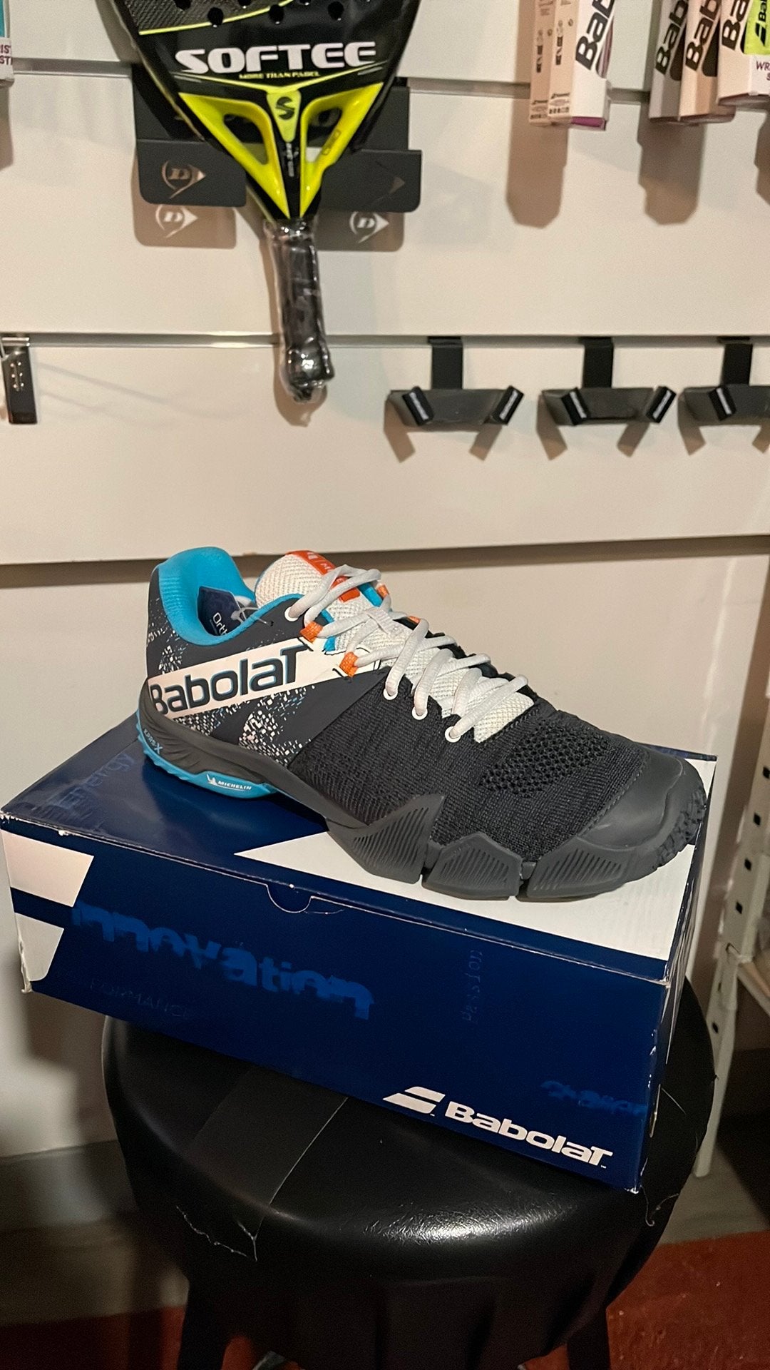 Padel schoenen NIEUW heren BABOLAT Movea zwart/blauw, Ophalen, Nieuw, Zwart, Sportschoenen